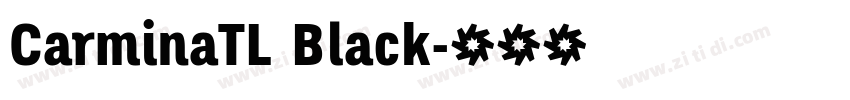 CarminaTL Black字体转换